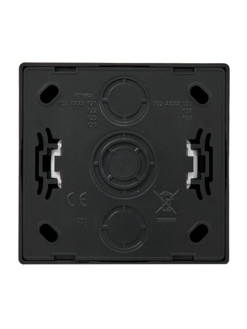 Розетка 1-м ОП LETO с заземл. ПБТ черн. бархат LEZARD 752-4200-122B