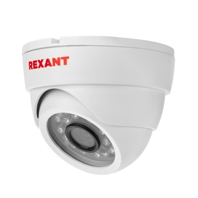 Купольная камера AHD 2.0Мп Full HD 1920x1080 (1080P), объектив 2.8мм, ИК до 30м REXANT