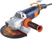 Шлифмашина угловая 2400 Вт, 6000об/мин, быстрозажимной кожух 230мм, антивибрационная ручка, дополнительные щетки, плавный пуск, поворотная рук Шлифмашина угловая 2400 Вт, 6000об/мин, быстрозажимной кожух 230мм, антивибрационная ручка, дополнительные щетки, плавный пуск, поворотная рук