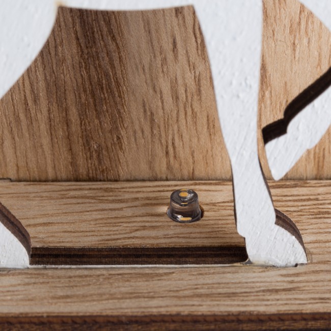 Деревянная фигурка с подсветкой Елочка с оленем 18x7x29 см Деревянная фигурка с подсветкой Елочка с оленем 18x7x29 см