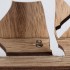 Деревянная фигурка с подсветкой Елочка с оленем 18x7x29 см