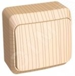 ЭТЮД Переключатель одноклавишный наружный сосна