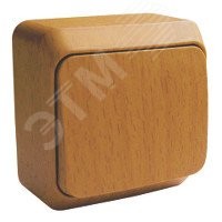 ЭТЮД Переключатель одноклавишный наружный сосна