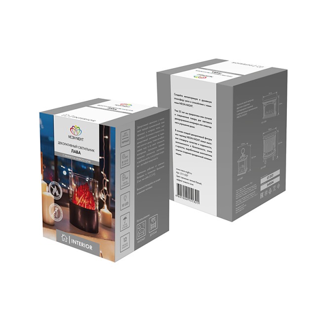 Декоративный светильник Лава Ø 15х21 см, батарейки 3хАА (не в комплекте) Декоративный светильник Лава Ø 15х21 см, батарейки 3хАА (не в комплекте)