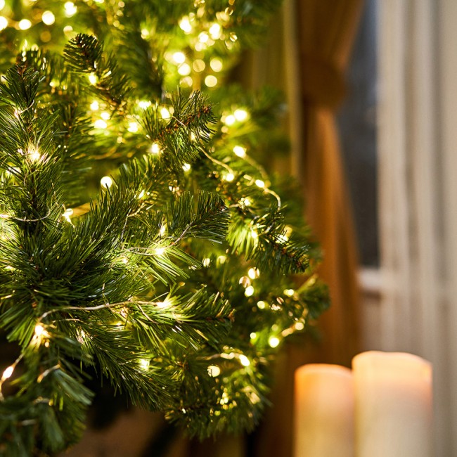 Гирлянда Роса с трансформатором 100 м, 1000 LED, теплое белое свечение NEON-NIGHT