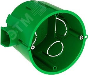 Коробка установочная 65х60мм для сплошных стен Коробка установочная 65х60мм для сплошных стен