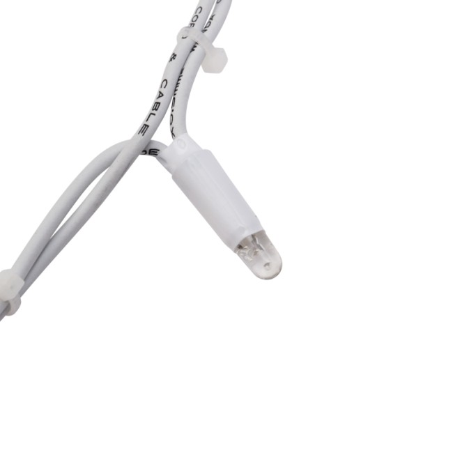 Гирлянда Светодиодный Дождь 2х3м, постоянное свечение, белый провод КАУЧУК, 230 В, диоды ТЕПЛЫЙ БЕЛЫЙ (шнур питания в комплекте)