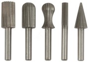 Шарошки по металлу, HSS сталь, Профи, 5 шт