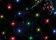 Сеть 150 LED на солнечной батарее мультиколор  2м*1,35м ERAUF024-16 ЭРА