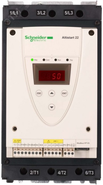 Устройство плавного пуска ATS22 75A управление 220В Устройство плавного пуска ATS22 75A управление 220В