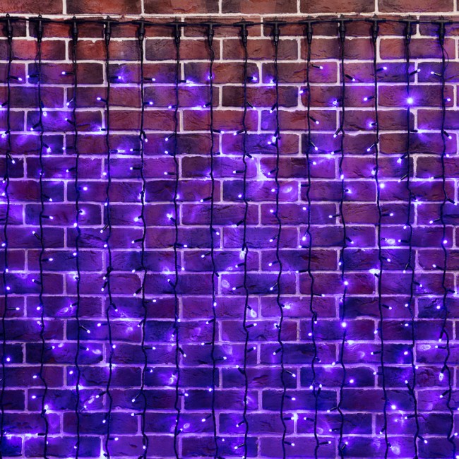 Гирлянда Светодиодный Дождь 2х6м, эффект водопада, черный провод, 230 В, диоды СИНИЕ (шнур питания в комплекте) Гирлянда Светодиодный Дождь 2х6м, эффект водопада, черный провод, 230 В, диоды СИНИЕ (шнур питания в комплекте)