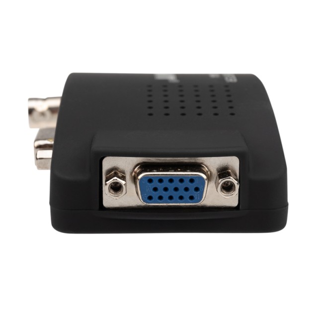 Конвертер BNC/RCA + S-video на VGA, пластик REXANT