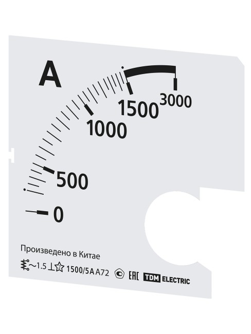 Шкала Ш72 1500/5А-1,5 (для А72 Х/5А) TDM
