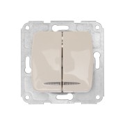 DEA Выключатель 2кл (инд) с/у 10А мех. Беж KRANZ 