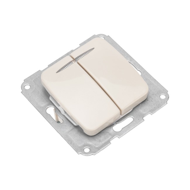 DEA Выключатель 2кл (инд) с/у 10А мех. Беж KRANZ DEA Выключатель 2кл (инд) с/у 10А мех. Беж KRANZ