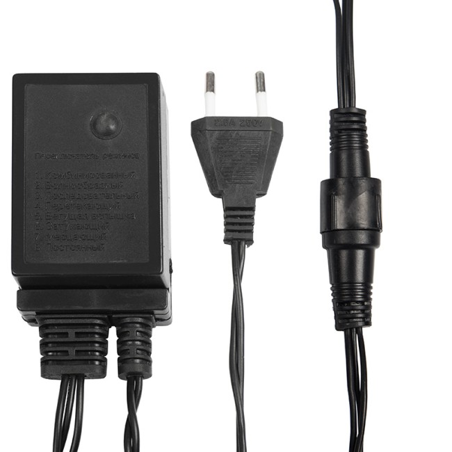 Гирлянда Твинкл Лайт 10 м, черный ПВХ, 100 диодов, цвет розовый