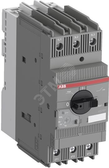 Выключатель автоматический MS165-65 25кА с регулируемой тепловой защитой 52А-65А класс 10