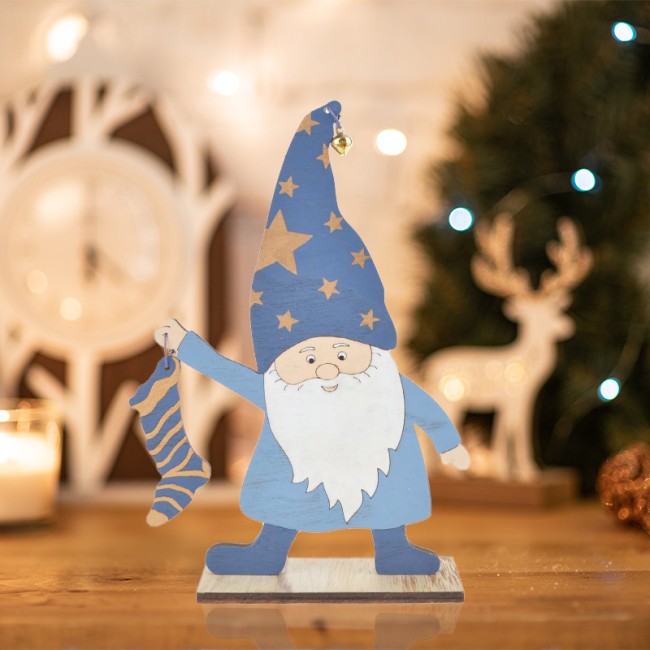 Деревянная фигурка Гном с носком 15х4х17 см NEON-NIGHT