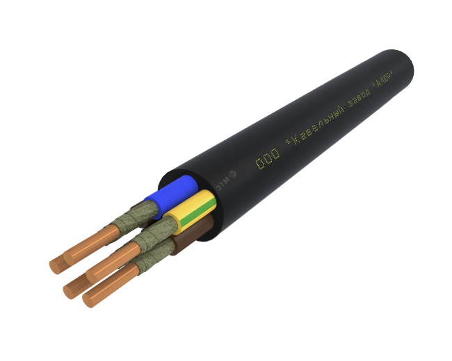 Кабель силовой ВВГнг(А)-FRLS 5х4 (N.PE)-0.66 однопроволочный барабан ТУ завода