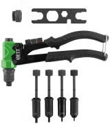 Заклепочник комбинированный Профи для резьбовых заклепок М3-М6 и вытяжных заклепок 2.4-4.8 мм (235 мм) Заклепочник комбинированный Профи для резьбовых заклепок М3-М6 и вытяжных заклепок 2.4-4.8 мм (235 мм)