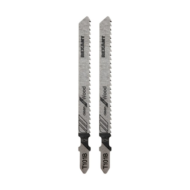Пилка для электролобзика 100 мм 10 з/д 4-30 мм T101B (2 шт./уп.) (дерево) REXANT