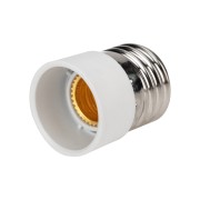 Переходник цокольный E27-E14 белый REXANT Переходник цокольный E27-E14 белый REXANT