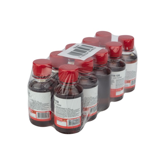 Флюс для пайки, ЛТИ-120, 100мл, флакон REXANT Флюс для пайки, ЛТИ-120, 100мл, флакон REXANT