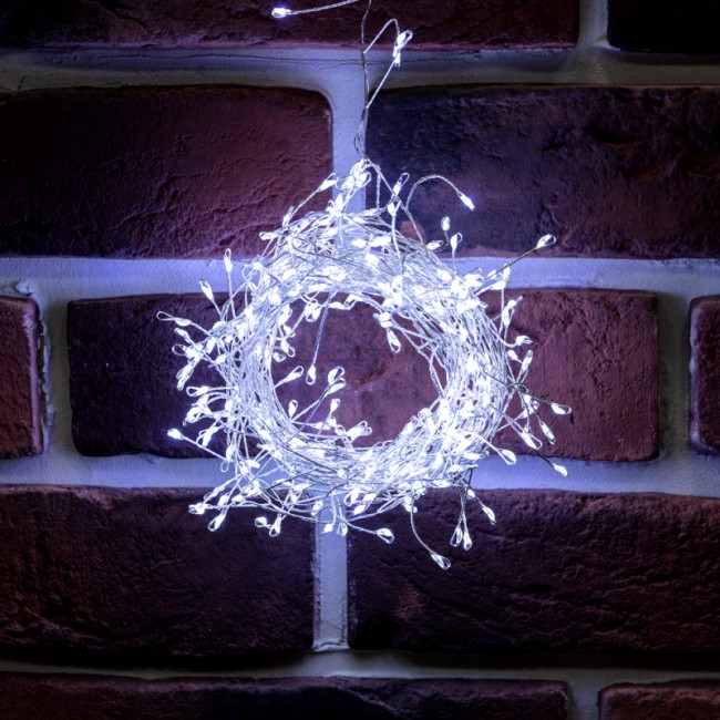 Гирлянда роса Фейерверк с трансформатором 20 м, 1000 LED, белое свечение  Гирлянда роса Фейерверк с трансформатором 20 м, 1000 LED, белое свечение