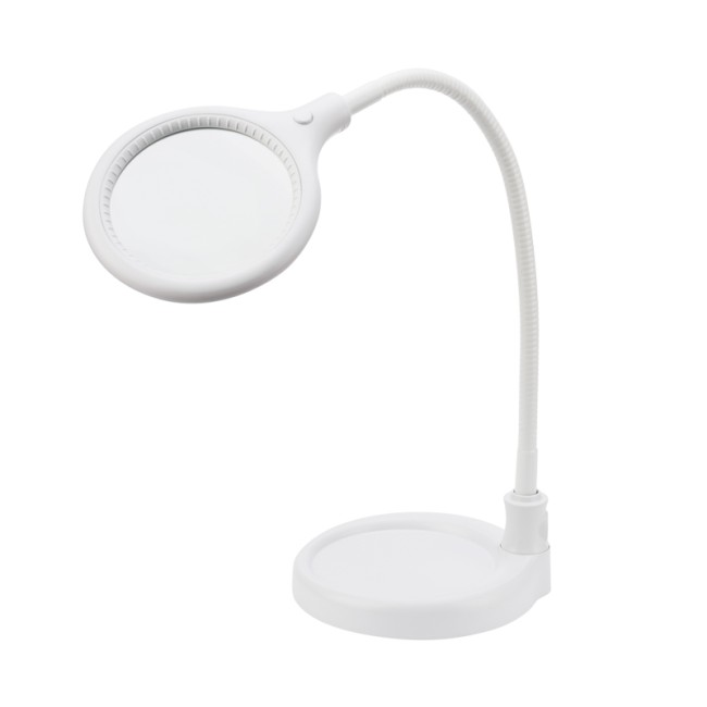 Лупа настольная 3D с подсветкой 30 SMD LED, подставка+прищепка, ø95мм, белая REXANT Лупа настольная 3D с подсветкой 30 SMD LED, подставка+прищепка, ø95мм, белая REXANT