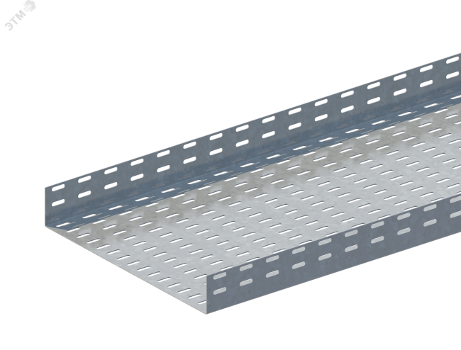 Лоток прямой перфорированный ЛМс-П 600х100-1,5ц УТ2,5 (L=2000мм)