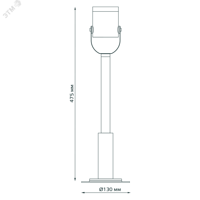 Светильник садово-парковый 35Вт (max) 1хGU10 ландшафтный 220-240 В 50Hz IP54 90х70х475 мм Sonata Gauss Светильник садово-парковый 35Вт (max) 1хGU10 ландшафтный 220-240 В 50Hz IP54 90х70х475 мм Sonata Gauss