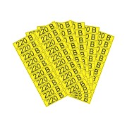 Наклейка знак электробезопасности «220 В» 15х50 мм REXANT (20 шт на листе) Наклейка знак электробезопасности «220 В» 15х50 мм REXANT (20 шт на листе)