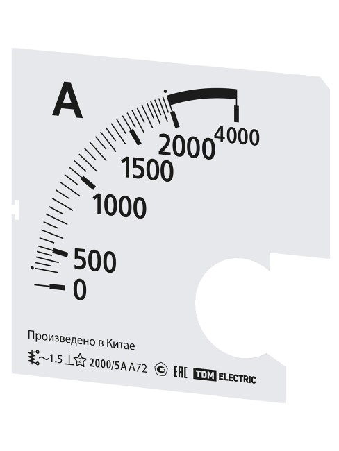 Шкала Ш72 2000/5А-1,5 (для А72 Х/5А) TDM Шкала Ш72 2000/5А-1,5 (для А72 Х/5А) TDM