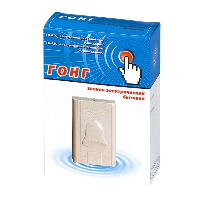 Звонок проводной Гонг электромеханич. гонг два удара 220В 80-90дБА свет. беж. Тритон ГН-01С Звонок проводной Гонг электромеханич. гонг два удара 220В 80-90дБА свет. беж. Тритон ГН-01С