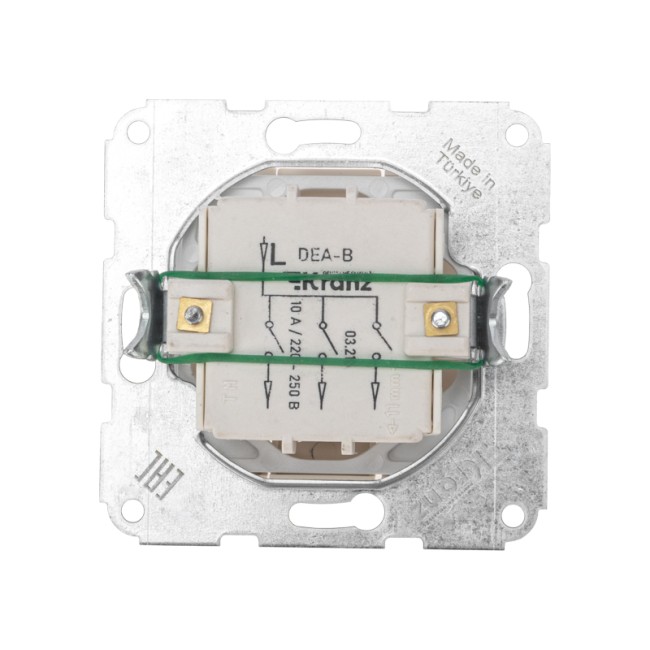 DEA Выключатель 3кл с/у 10А мех. Беж KRANZ DEA Выключатель 3кл с/у 10А мех. Беж KRANZ