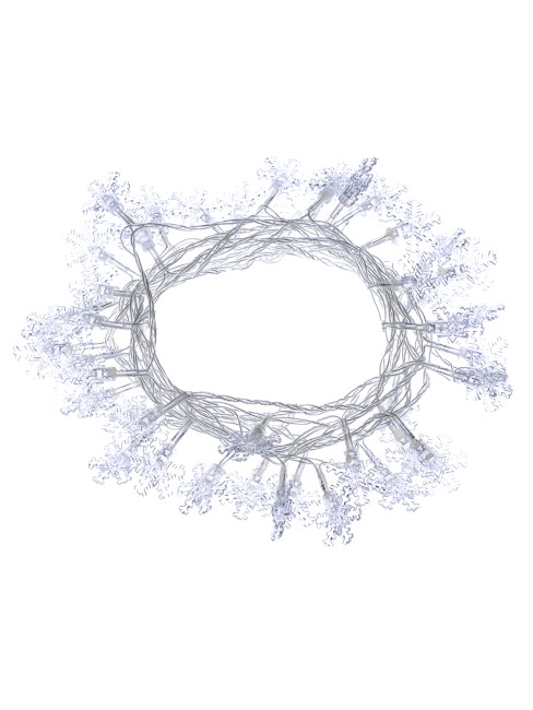 Гирлянда светодиодная "Снежинки" 50LED, 5м, 8 режимов, многоцвет., прозр. шнур, 250 В, TDM Гирлянда светодиодная "Снежинки" 50LED, 5м, 8 режимов, многоцвет., прозр. шнур, 250 В, TDM