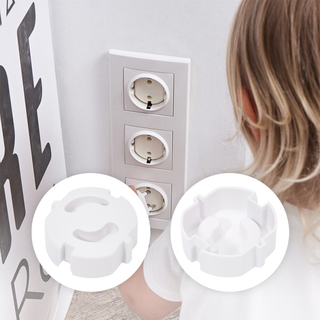 Заглушки для розеток, 3,7х3,6х1,4 см, ABS (6 шт/уп) HALSA