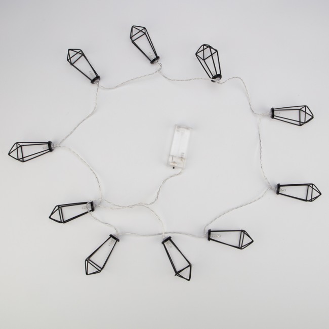 Гирлянда светодиодная Кристаллы черные 10 LED, 1,5 м, прозрачный ПВХ, теплый белый свет свечения, 2 х АА (батарейки не в комплекте) NEON-NIGHT Гирлянда светодиодная Кристаллы черные 10 LED, 1,5 м, прозрачный ПВХ, теплый белый свет свечения, 2 х АА (батарейки не в комплекте) NEON-NIGHT