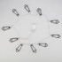 Гирлянда светодиодная Кристаллы черные 10 LED, 1,5 м, прозрачный ПВХ, теплый белый свет свечения, 2 х АА (батарейки не в комплекте) NEON-NIGHT