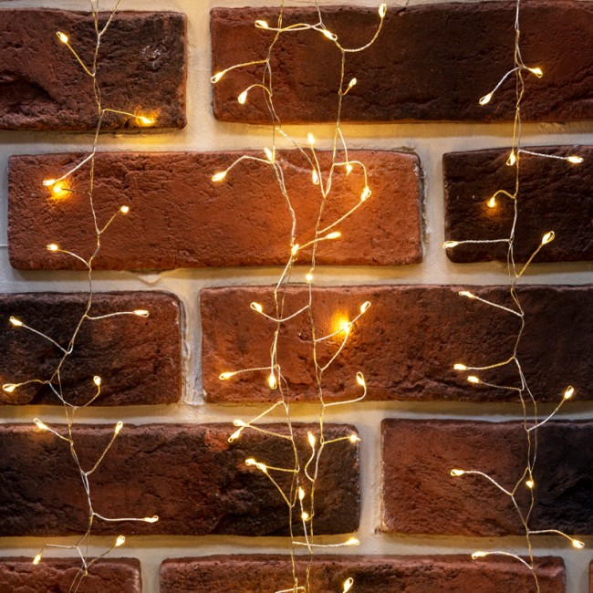 Гирлянда роса Фейерверк с трансформатором 20 м, 1000 LED, теплое белое свечение  Гирлянда роса Фейерверк с трансформатором 20 м, 1000 LED, теплое белое свечение