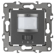 Датчик движения 2-проводной, 180-250В, 200Вт, Эра12, графит,12-4103-12 Датчик движения 2-проводной, 180-250В, 200Вт, Эра12, графит,12-4103-12