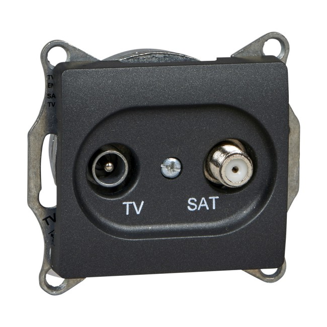 Розетка GLOSSA TV-SAT оконечная 1DB механизм Розетка GLOSSA TV-SAT оконечная 1DB механизм