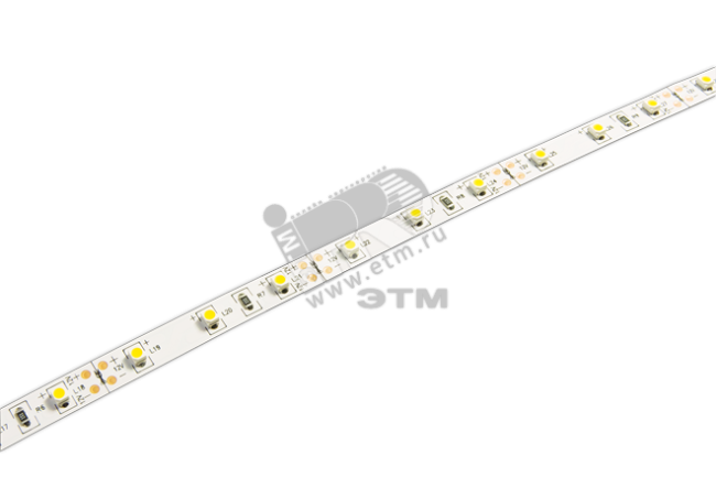 Лента светодиодная LEDx60/м 1м 6Вт/м 12В белый IP20 (5м)