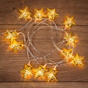 Гирлянда светодиодная на солнечной батарее Звезды 12 LED ТЕПЛЫЙ БЕЛЫЙ 1,2 метра Гирлянда светодиодная на солнечной батарее Звезды 12 LED ТЕПЛЫЙ БЕЛЫЙ 1,2 метра
