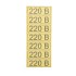 Наклейка знак электробезопасности «220 В» 35х100 мм REXANT 70шт.