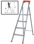 Лестница-стремянка стальная, 7 ступеней, вес 8.8 кг