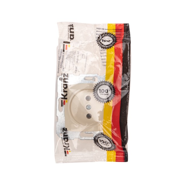 DEA Розетка 1-ая б/з с/у 10А мех. Беж KRANZ DEA Розетка 1-ая б/з с/у 10А мех. Беж KRANZ