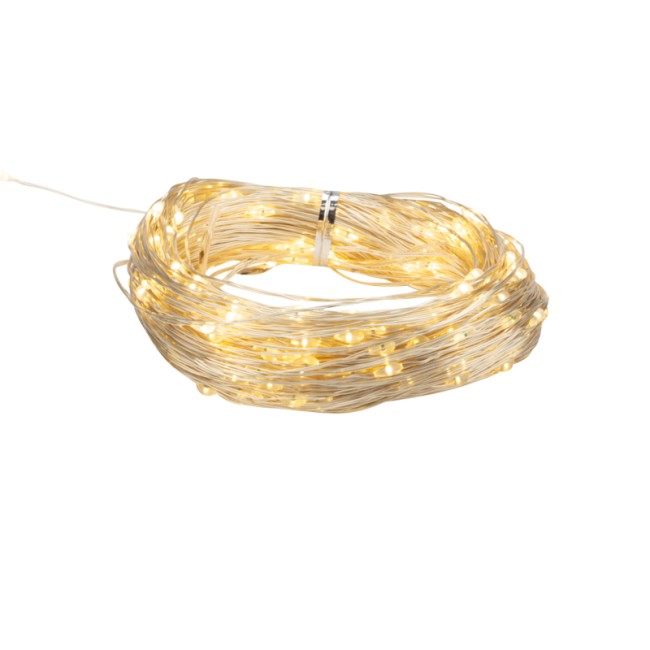 Гирлянда Роса с трансформатором 20 м, 200 LED, теплое белое свечение NEON-NIGHT