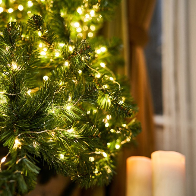 Гирлянда Роса с трансформатором 20 м, 200 LED, теплое белое свечение NEON-NIGHT