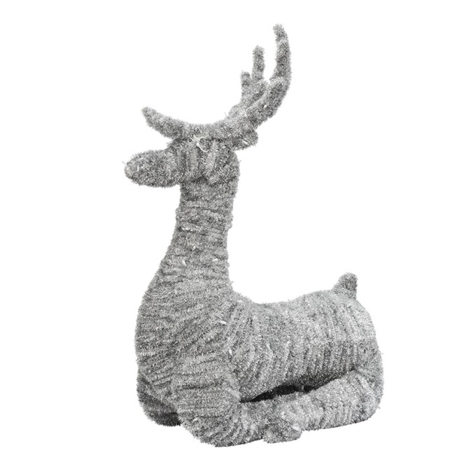 Фигура объемная пушистая Олень Лежачий Фигура объемная пушистая Олень Лежачий